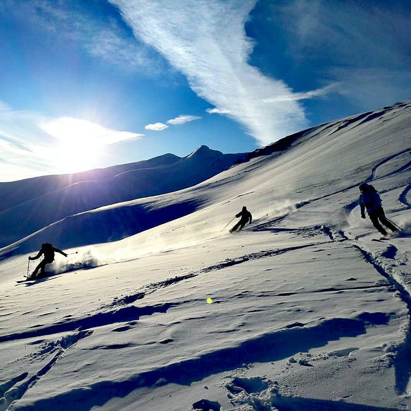 Freeride in the powder