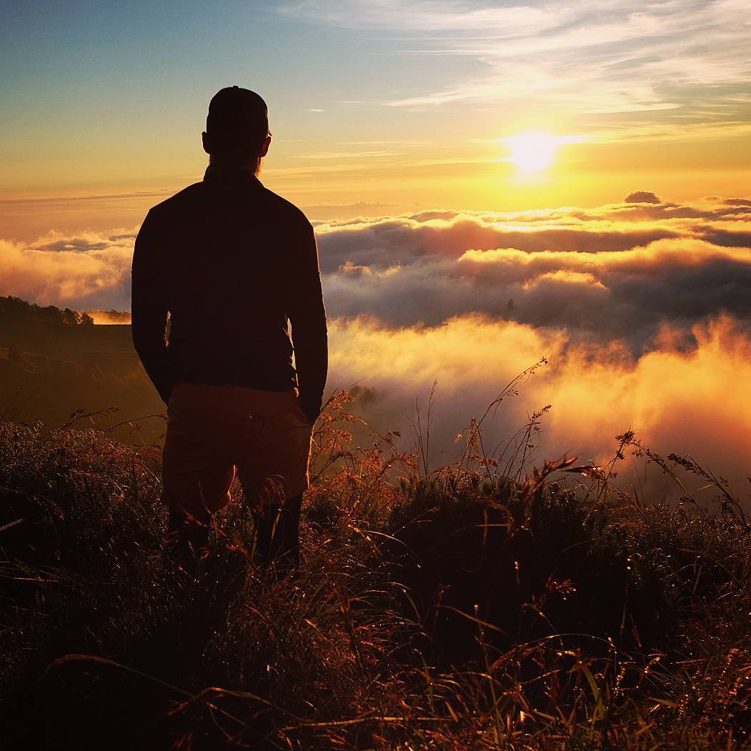 Sunset from a vulcano in Lombok